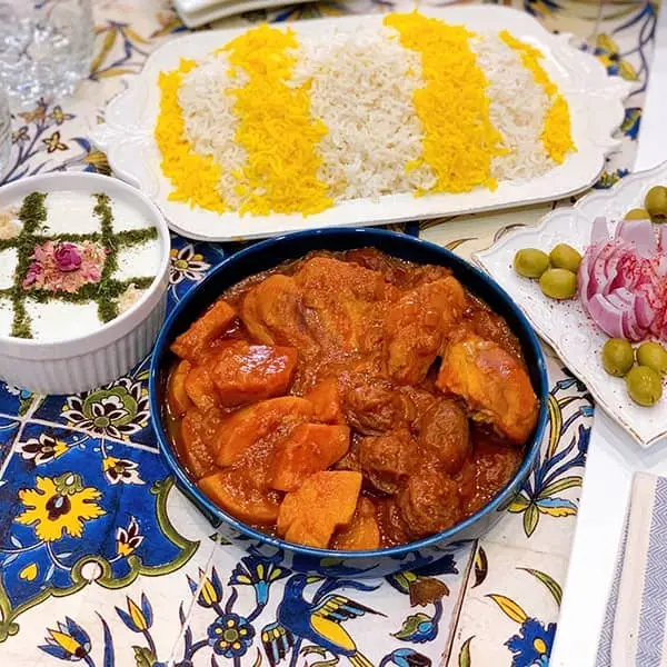 خورش به آلو