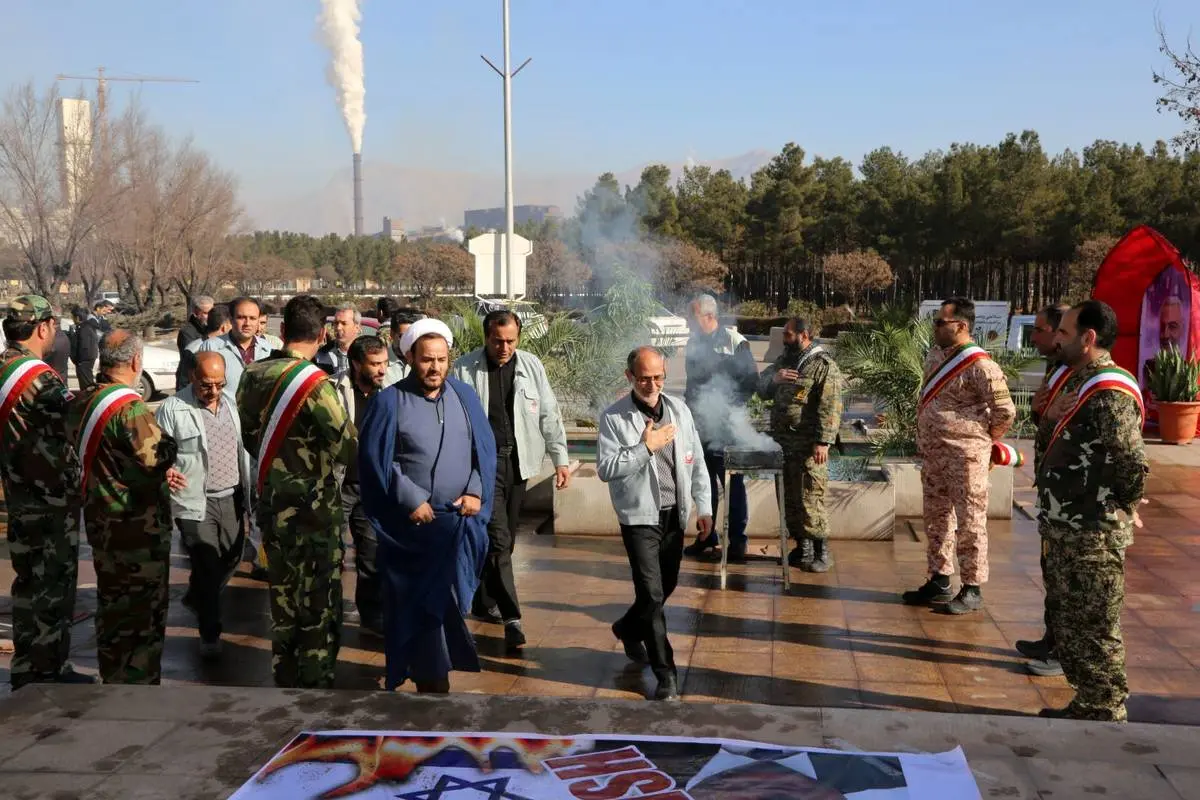 تجدید میثاق پولادمردان خط اول جبهه صنعت با آرمانهای شهید دلها ، سردار سپهبد سلیمانی