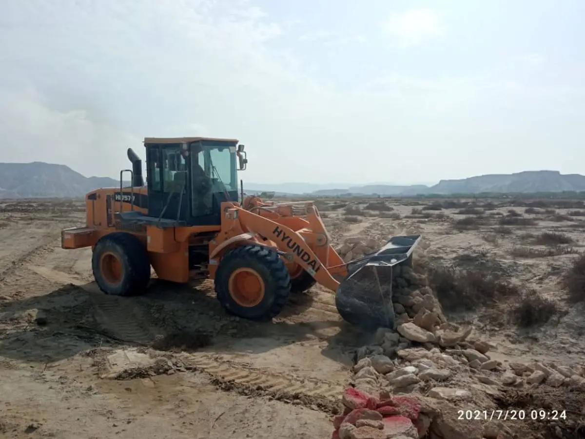 رفع تصرف 24.8هزار مترمربع اراضی خالصه دولتی در روستای کانی قشم 
