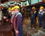 دیدار مدیرعامل شرکت ذوب آهن اصفهان با تلاشگران خط تولید