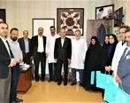 معاون فنی بیمه ایران با رئیس و پرستاران بیمارستان بقیه الله دیدار کرد