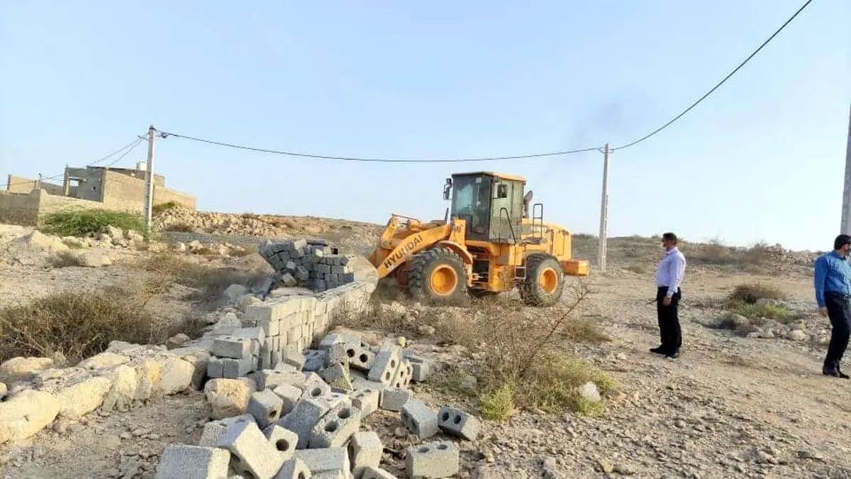 960مترمربع اراضی خالصه دولتی در روستای تورگان قشم رفع تصرف شد
