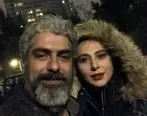 مهدی پاکدل در آغوش همسر دومش + عکس عاشقانه
