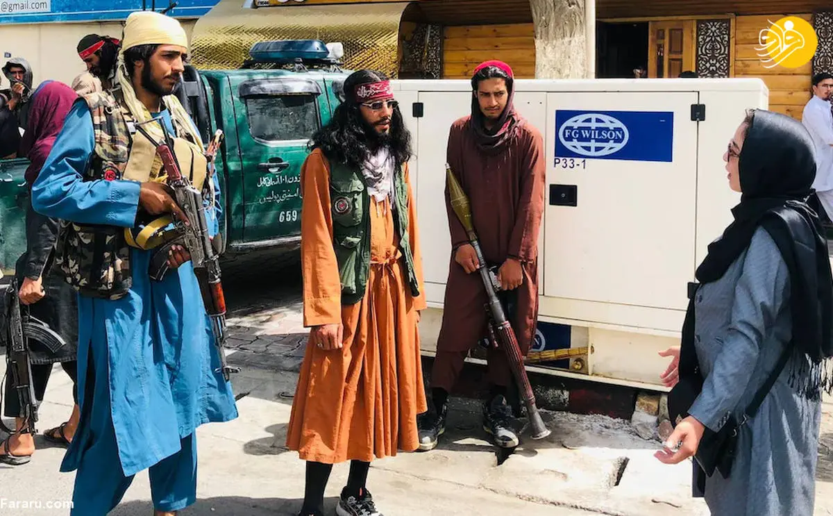 تیپ اسپرت یکی از اعضای طالبان سوژه شد | عکس حضور طالبان در شهربازی
