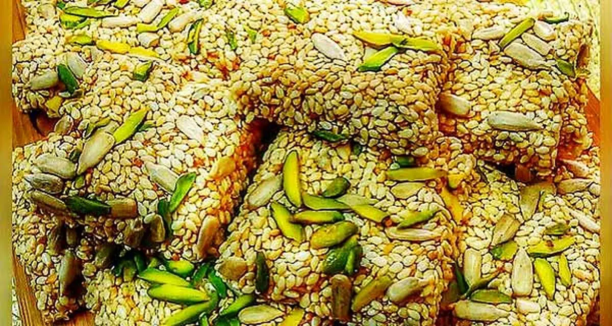 سه سوته یه میان وعده مقوی برای زنگ تفریح دانش آموزت درست کن | طرز تهیه کنجد بار خانگی مخصوص دانش آموزان