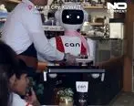 گارسونی یک ربات به مشتریان رستوران معروف در کویت + فیلم