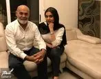 ژست جمشید هاشم پور و دخترش | جمشید هاشم پور در مراسم عروسی