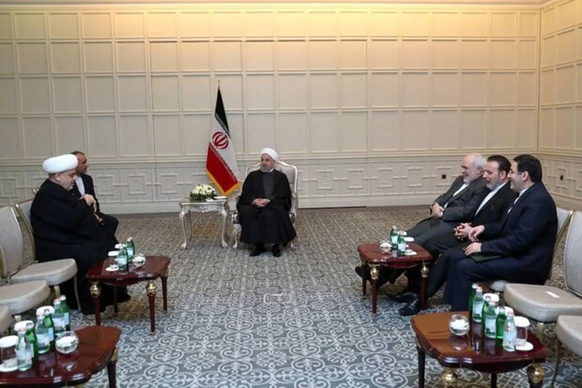 دیدار روحانی با رئیس اداره مسلمانان قفقاز 
