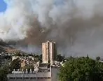 آتش سوزی عطیم در پایگاه نظامی + فیلم