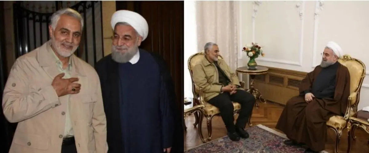 دو عکسی که روحانی از سردار سلیمانی در اینستاگرامش منتشر کرد