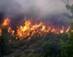 آتش سوزی مهیب در ارتفاعات سبزپوشان