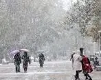 بارش باران و برف در ۹ استان کشور