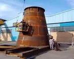 ارسال هر ۵ قسمت دودکش اجکتور (Ejector Estack) پروژه آهن‌اسفنجی بافق به سایت در خرداد ۱۴۰۳