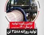 تحقق اولین رکورد تولید شرکت گل گهر در سال ۱۴۰۰