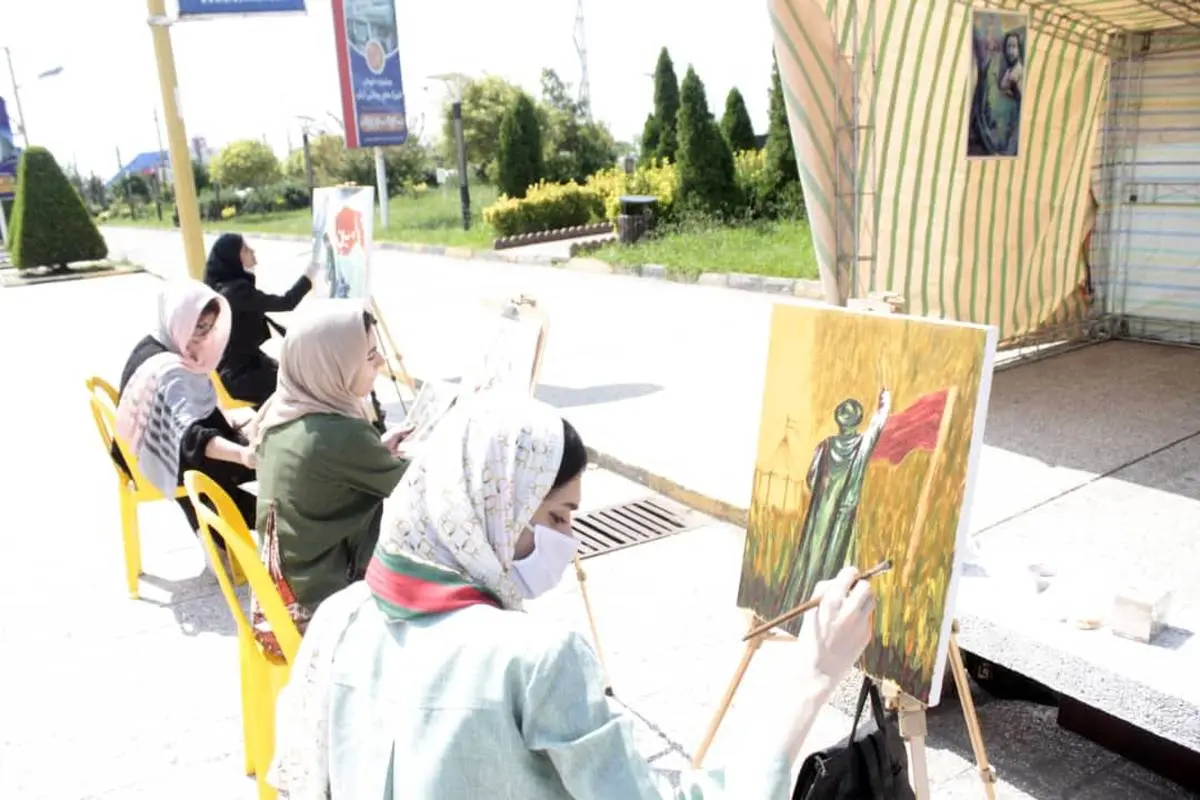  برپایی کارگاه نقاشی و نمایشگاه عکس عاشورایی در منطقه آزاد انزلی 