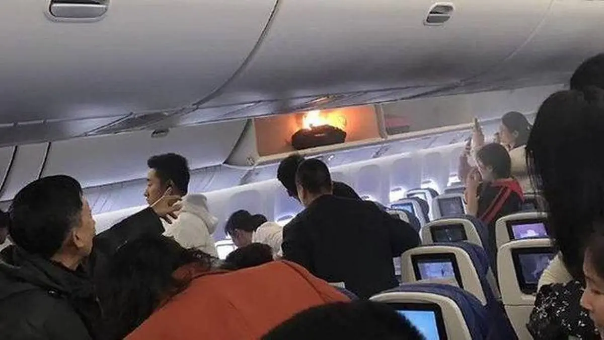 انفجار پاوربانک در هواپیمای چینی جنجالی شد