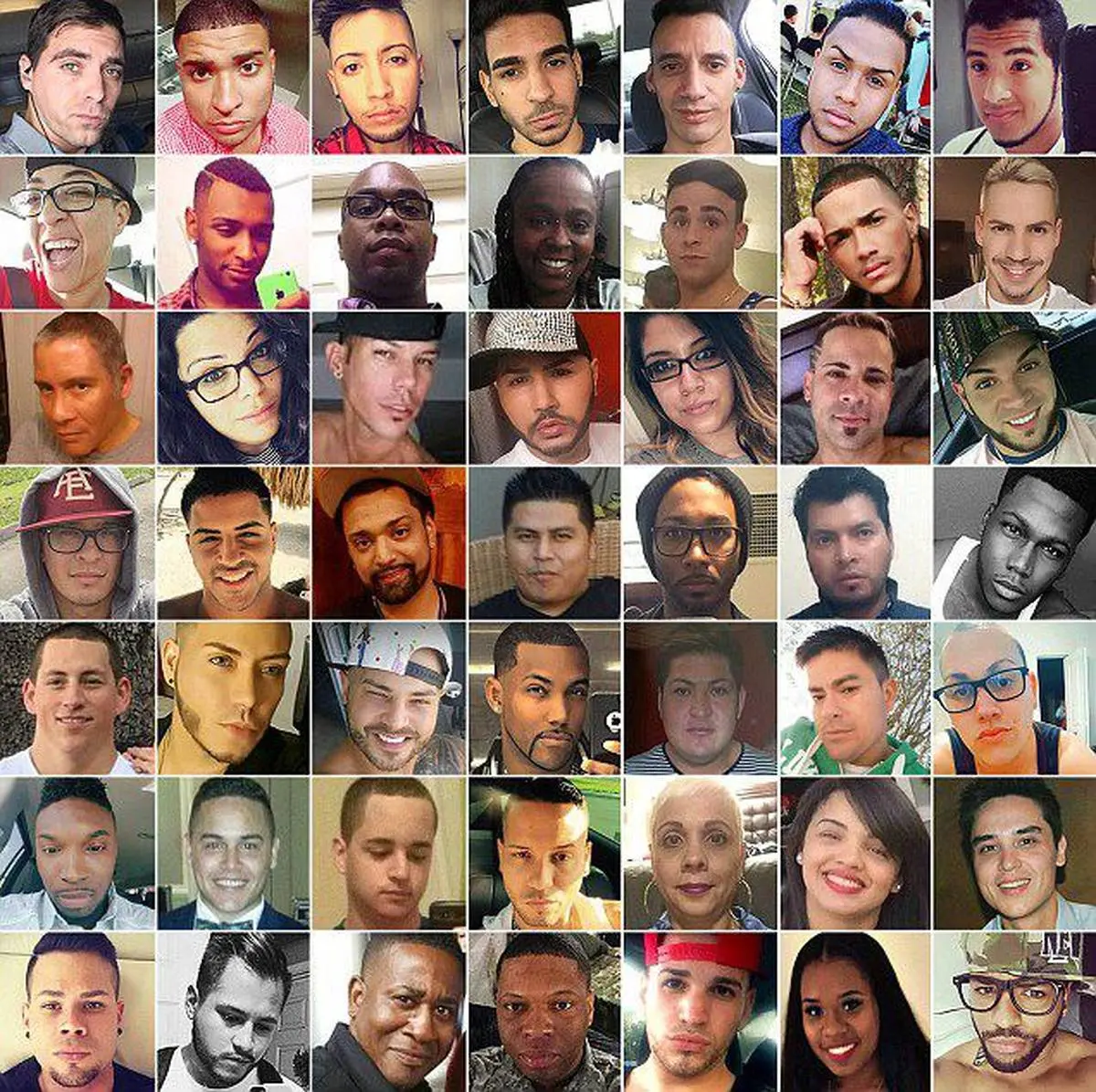 تصویر 49 نفر از کسانی که در باشگاه شبانه اورلاندو آمریکا توسط عمر متین کشته شدند