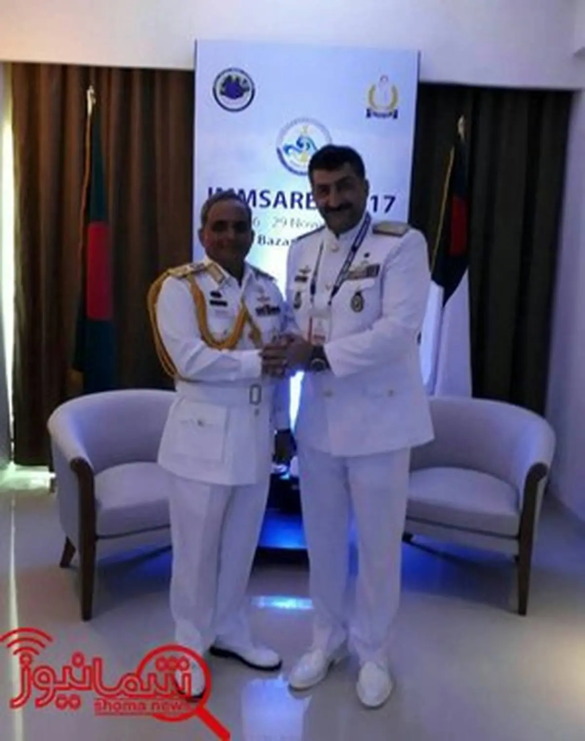 رئیس هیئت اعزامی نداجا با فرمانده نیروی دریایی بنگلادش دیدار کرد