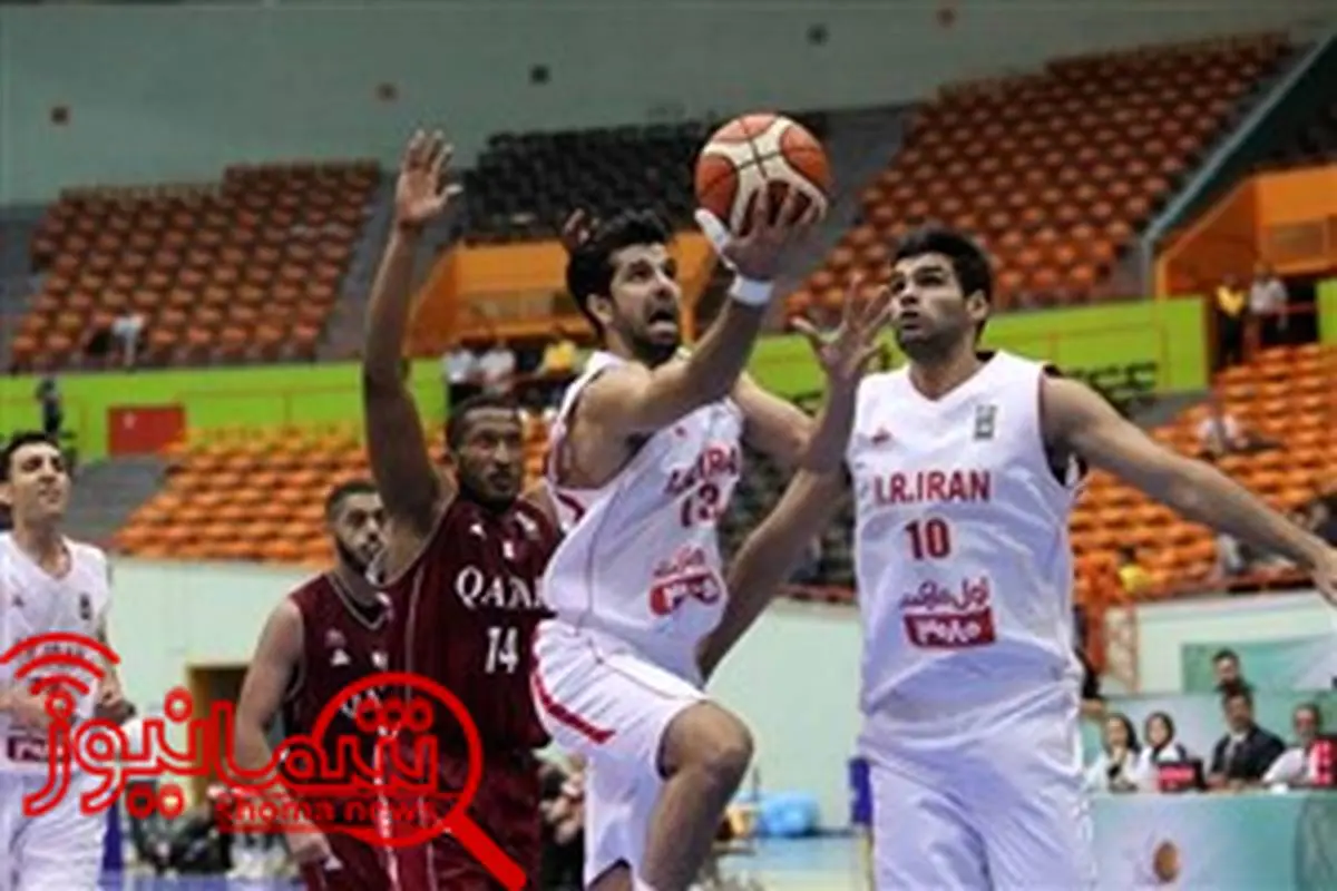 شفر تماشاگر بسکتبال ایران و قطر
