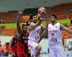 شفر تماشاگر بسکتبال ایران و قطر
