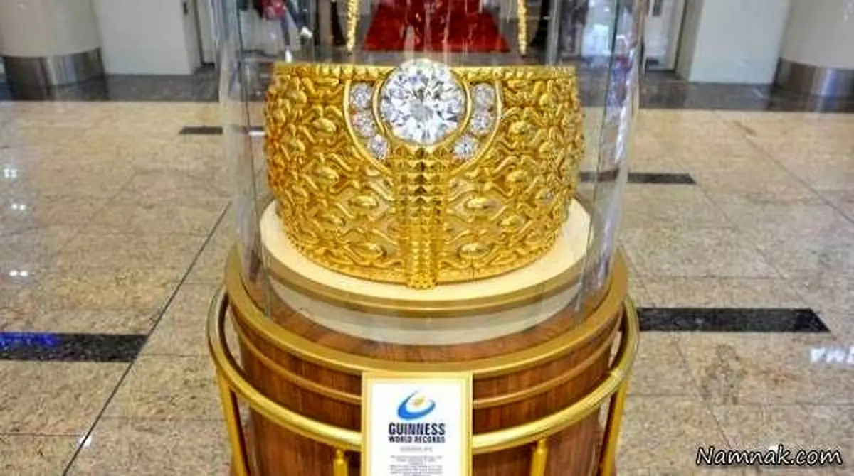 بزرگترین حلقه جهان با 64 کیلو طلا! +عکس