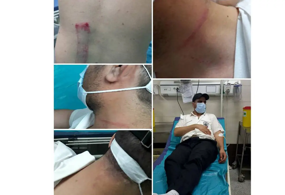 کتک کاری بیمار با مسئول بیمارستان در قزوین حاشیه ساز شد + عکس