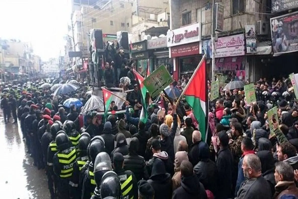مردم اردن علیه «معامله قرن» تظاهرات کردند