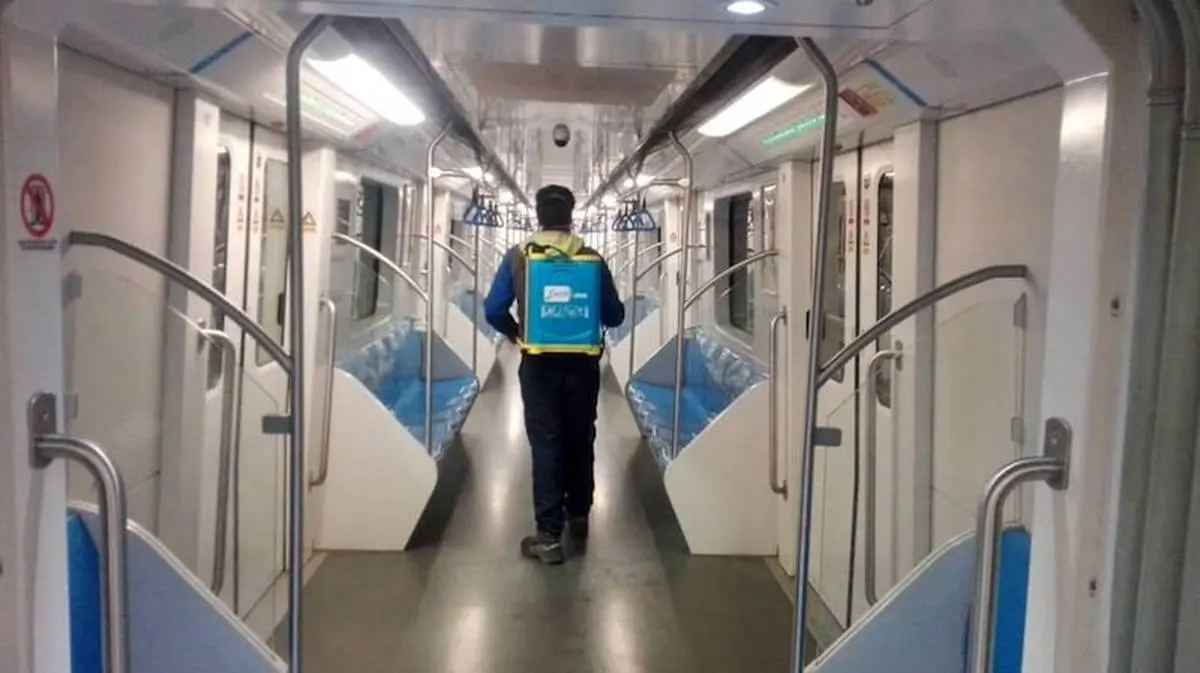 مترو شیراز ضدعفونی شد