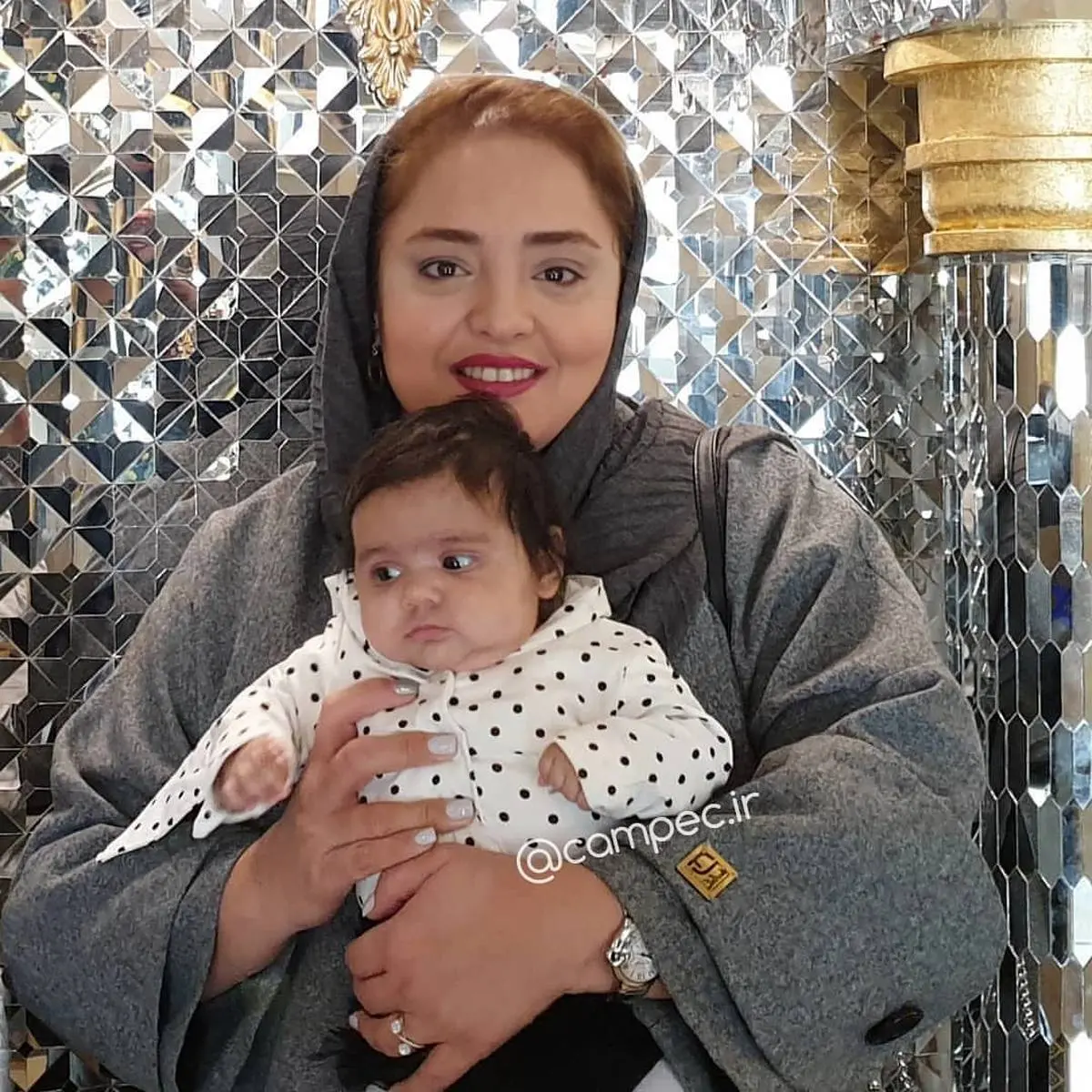 نرگس محمدی مادر شد | شباهت عجیب شوهر ستایش به فرزندش