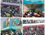 برپایی موکب بیمه دی برای خدمت به زائران میلیونی کاروان شهدا در تهران