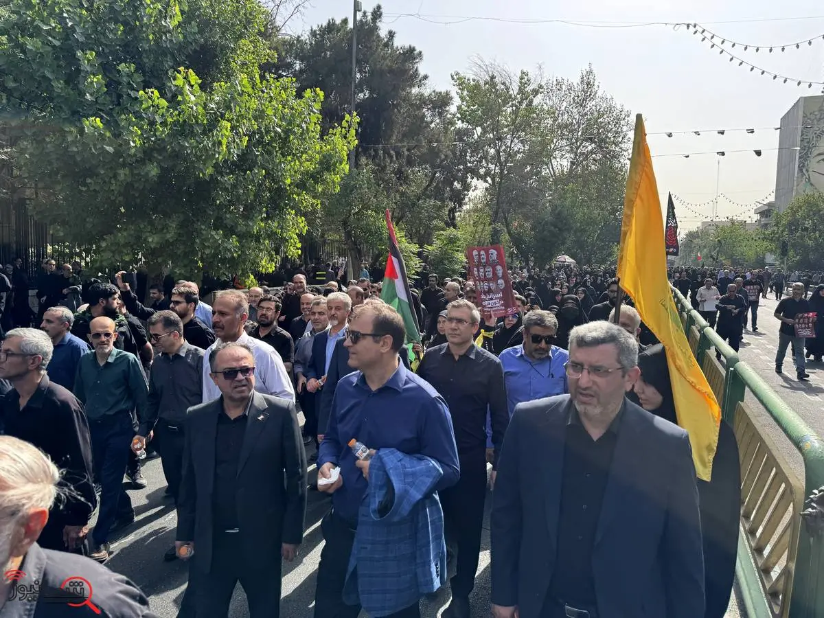 حضور خانواده بزرگ بیمه البرز در آیین تشییع شهدای اقتدار ایران