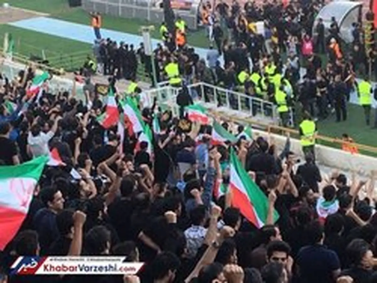 تعداد تماشاگران خانم در بازی ایران و کامبوج بیشتر از مردان است 
