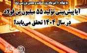 آیا پیش‌بینی تولید ۵۵ میلیون تن فولاد در سال ۱۴۰۴ تحقق می‌یابد؟