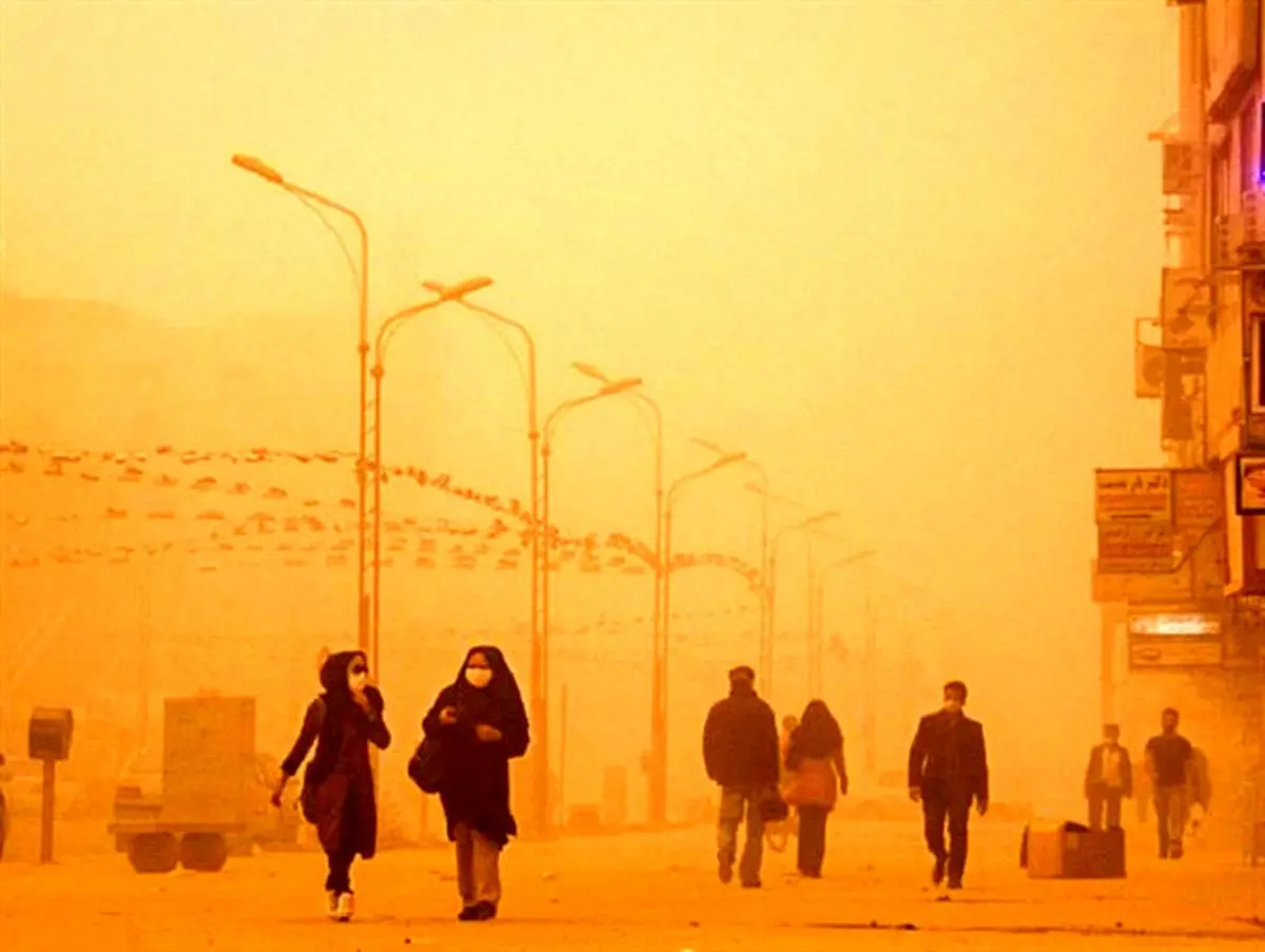ببینید | آسمان خوزستان سیاه شد | گرد و غبار خوزستان را پوشاند