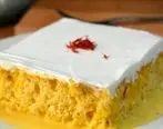 طرز تهیه کیک خیس زعفرانی خانگی