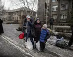 تصاویری دردناک از مردم اکراین در پی حمله نظامی روسیه | پوتین اوکراینی ها را آواره کرد