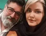 سلفی دو نفره مهدی یغمایی خواننده مشهور با همسر زیبا و جوانش