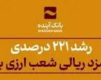 رشد 221 درصدی درآمد کارمزد ریالی شعب ارزی بانک آینده
