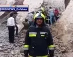 نجات جان دو مرد در آوار اصفهان همه را متعجب کرد! + ویدئو