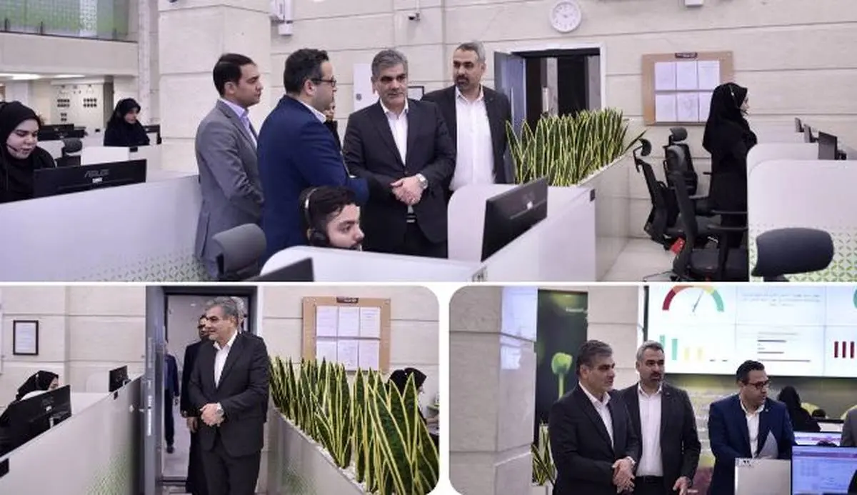 بازدید مدیرعامل بانک قرضالحسنه مهر ایران از مرکز ارتباط با مشتریان