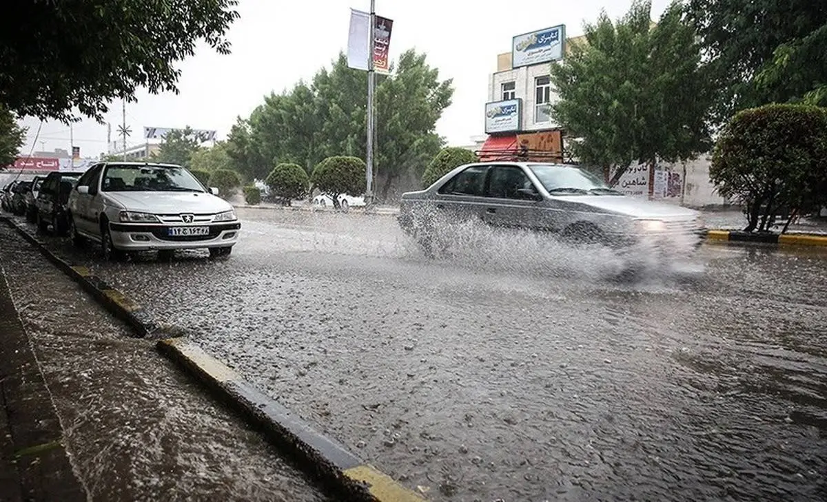 بارش شدید باران در ۵ استان
