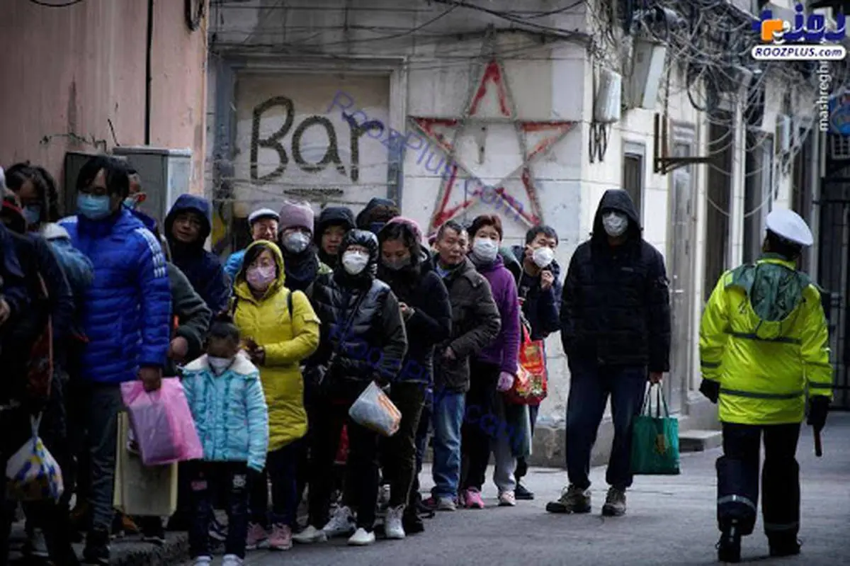 هجوم مردم برای خرید ماسک از ترس کرونا