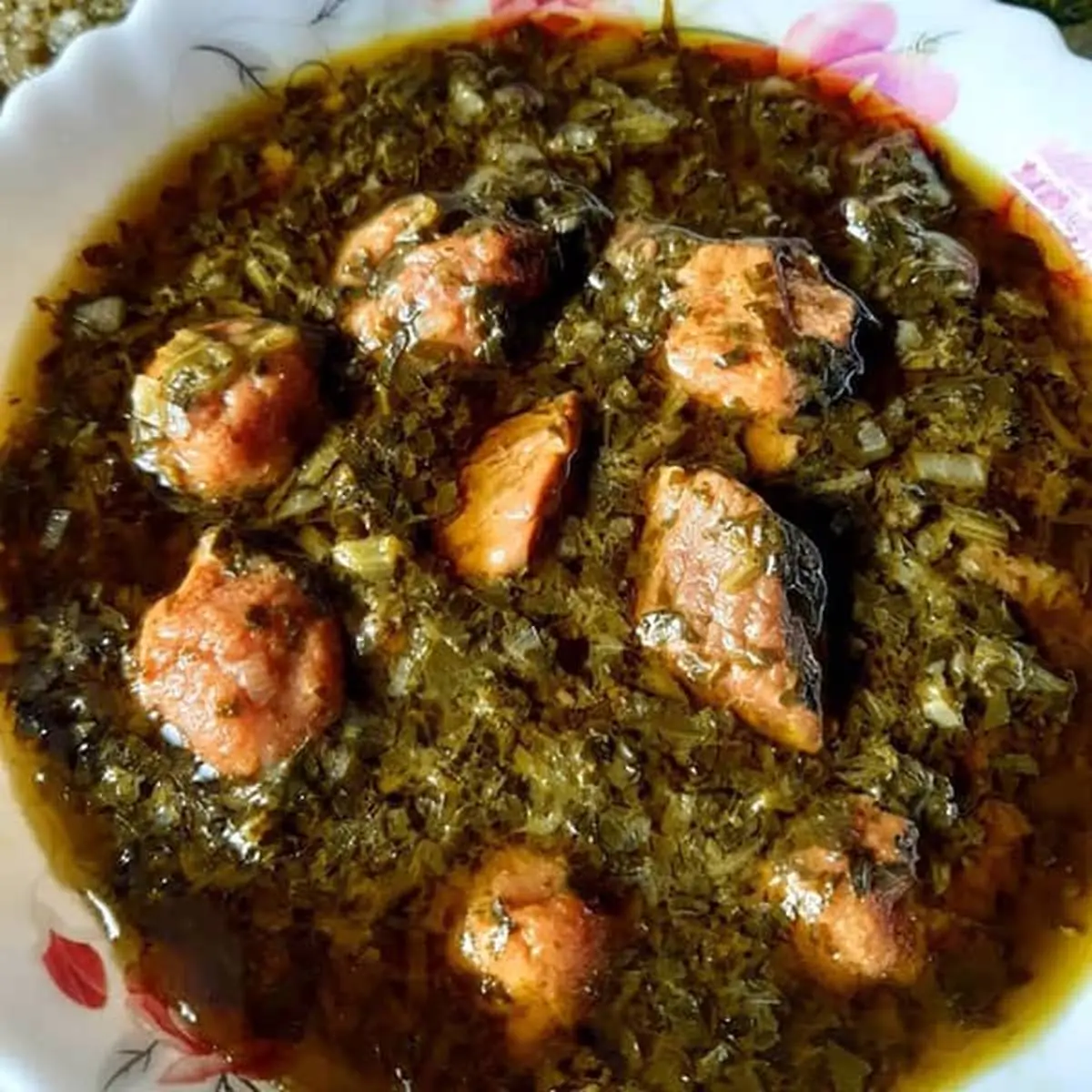 طرز تهیه خورش اسفناج قالی گیلانی مخصوص و عالی