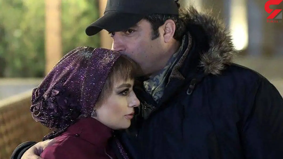 بوسیده شدن یکتا ناصر توسط همسرش در سریال دل + عکس