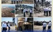 حضور مدیر عامل بیمه کوثر در محل حادثه انفجار اسکله بندر شهید رجایی