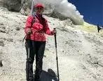 صعود مستقل بانوی کوهنورد فولادی به قله دماوند