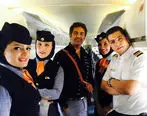 گیر افتادن بازیگران مشهور ایرانی در هواپیما در یخبندان + فیلم 