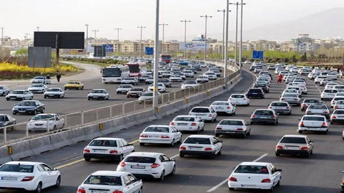 ترافیک سنگین در آزاد راه تهران- قزوین