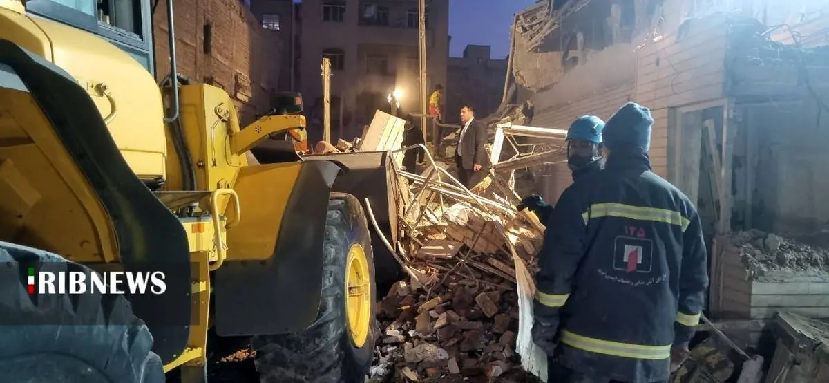 5 کشته در انفجار ساختمان مسکونی در تبریز