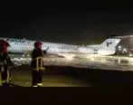 جزئیات آتش سوزی هواپیما در فرودگاه مهرآباد +عکس